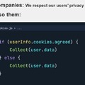 How companies respect their user's privacy