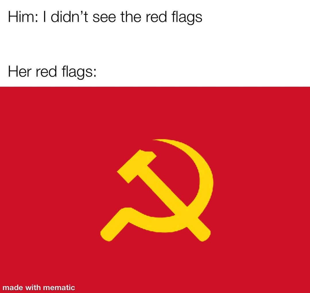 Red flags - meme