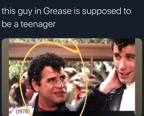 Grease teenager - meme
