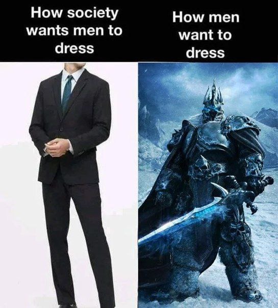 Society vs reality: fashion edition - meme
