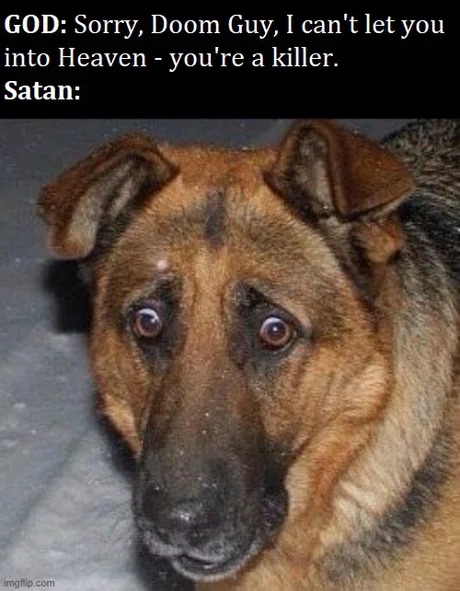 Doom guy meme