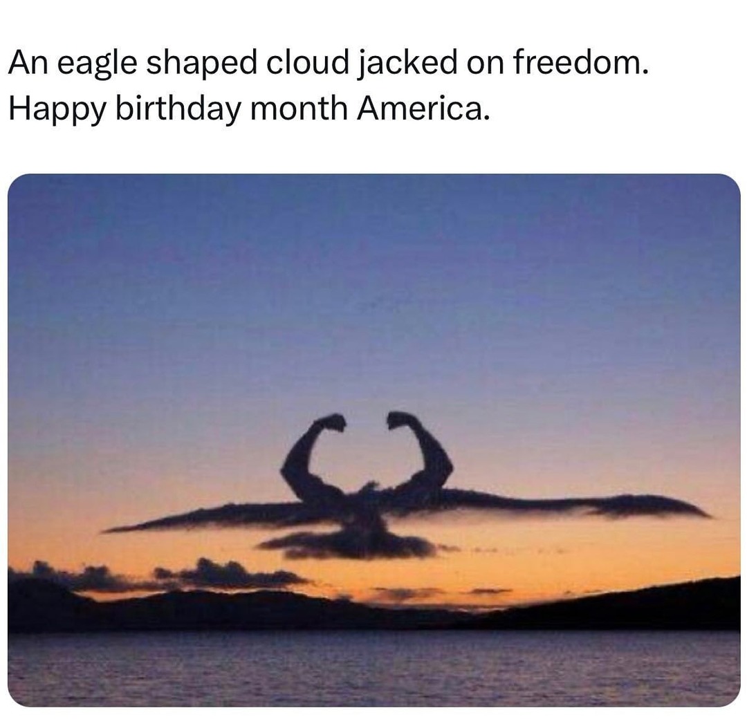 Happy birthday month America - meme