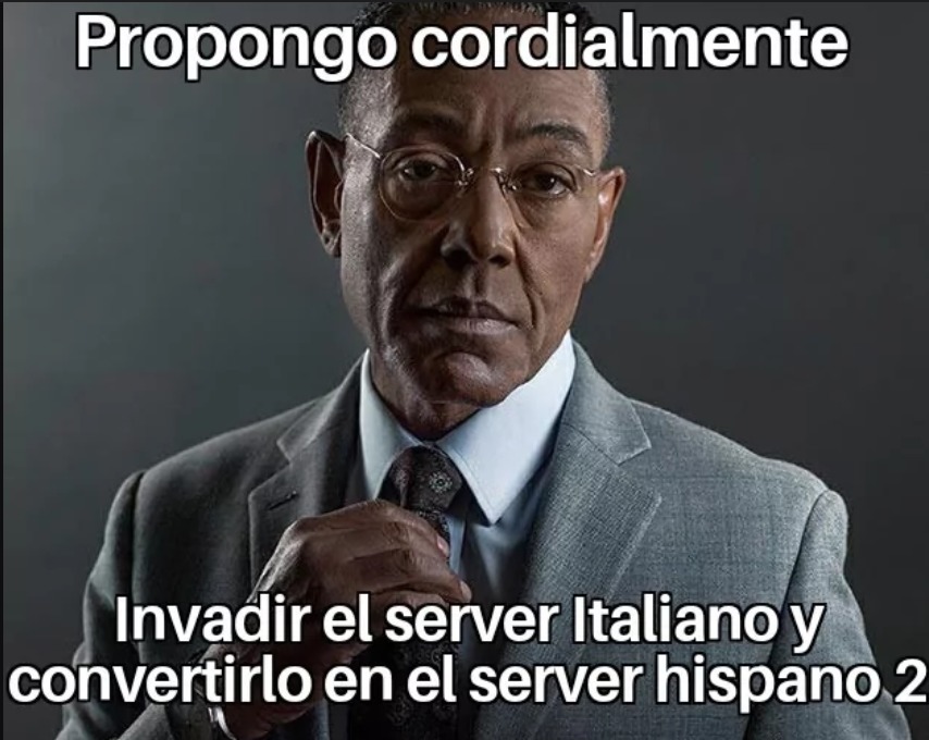 preparense para invadir el server italiano - meme