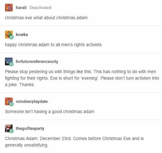 Merry Christmas Adam - meme