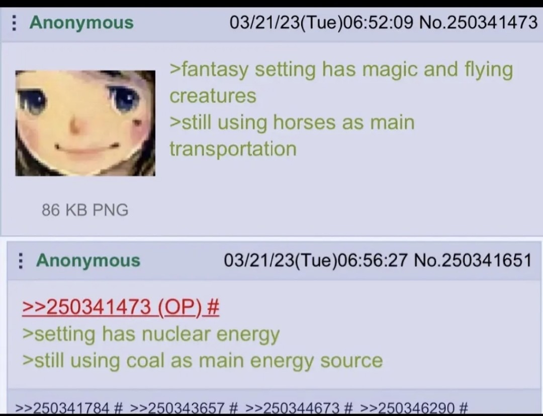 Nuclear energy is superior. We all know this. - meme