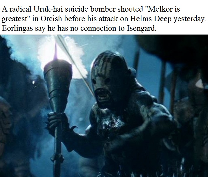 This is not related to Isengard - meme