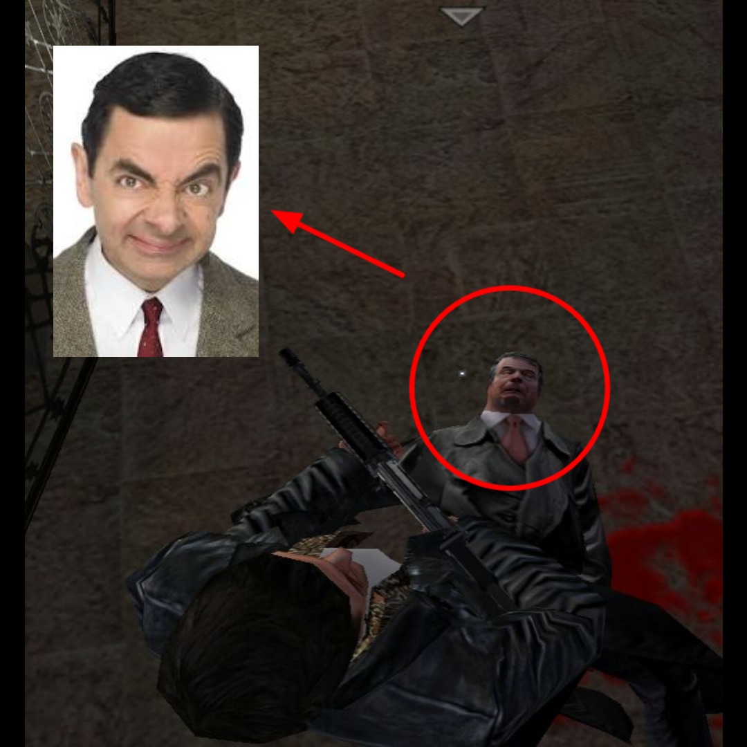 Mr bean en max payne - meme