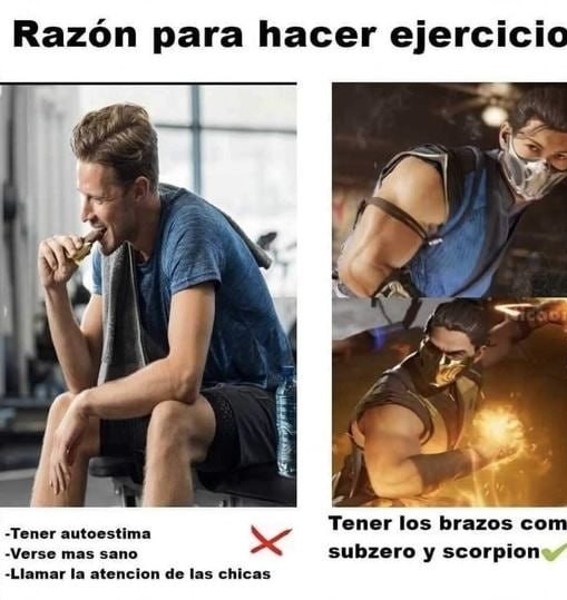 Tener los brazos de subzero - meme