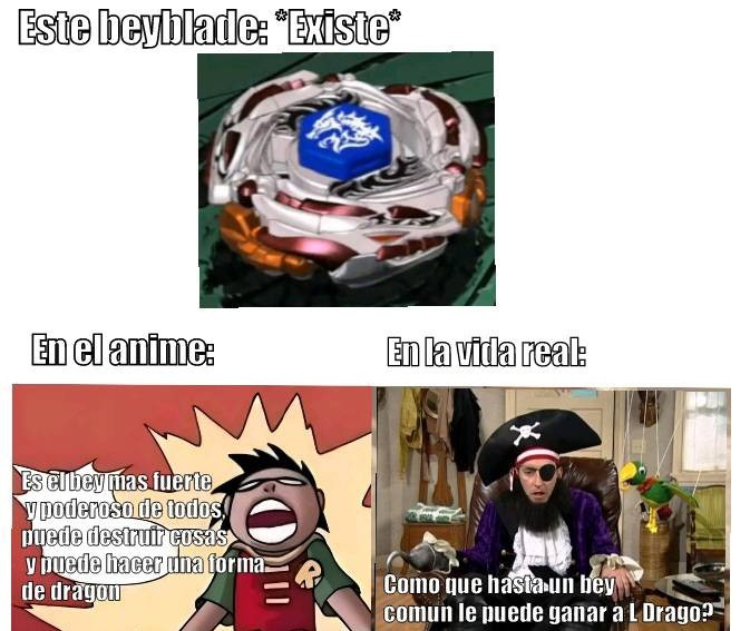 Ficción vs vida real - meme