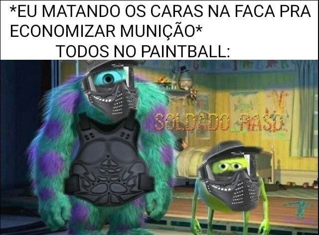 Só estou economizando. - meme