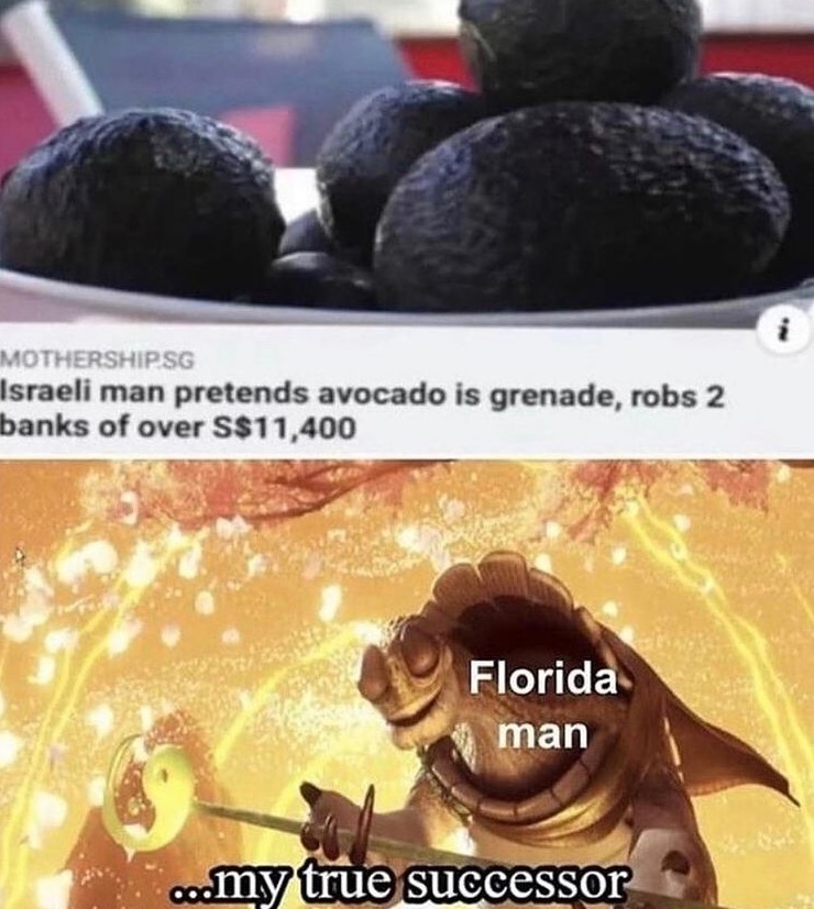 avocado grenade - meme