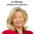Rare photo of Liz Cheney without her glasses