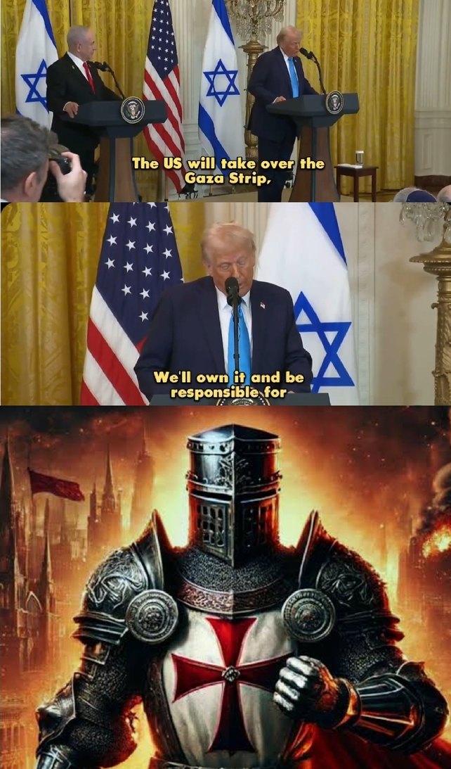 He didn't say we're giving it to Bibi. It will be OURS. Therefore, it will be Christ's once again! - meme