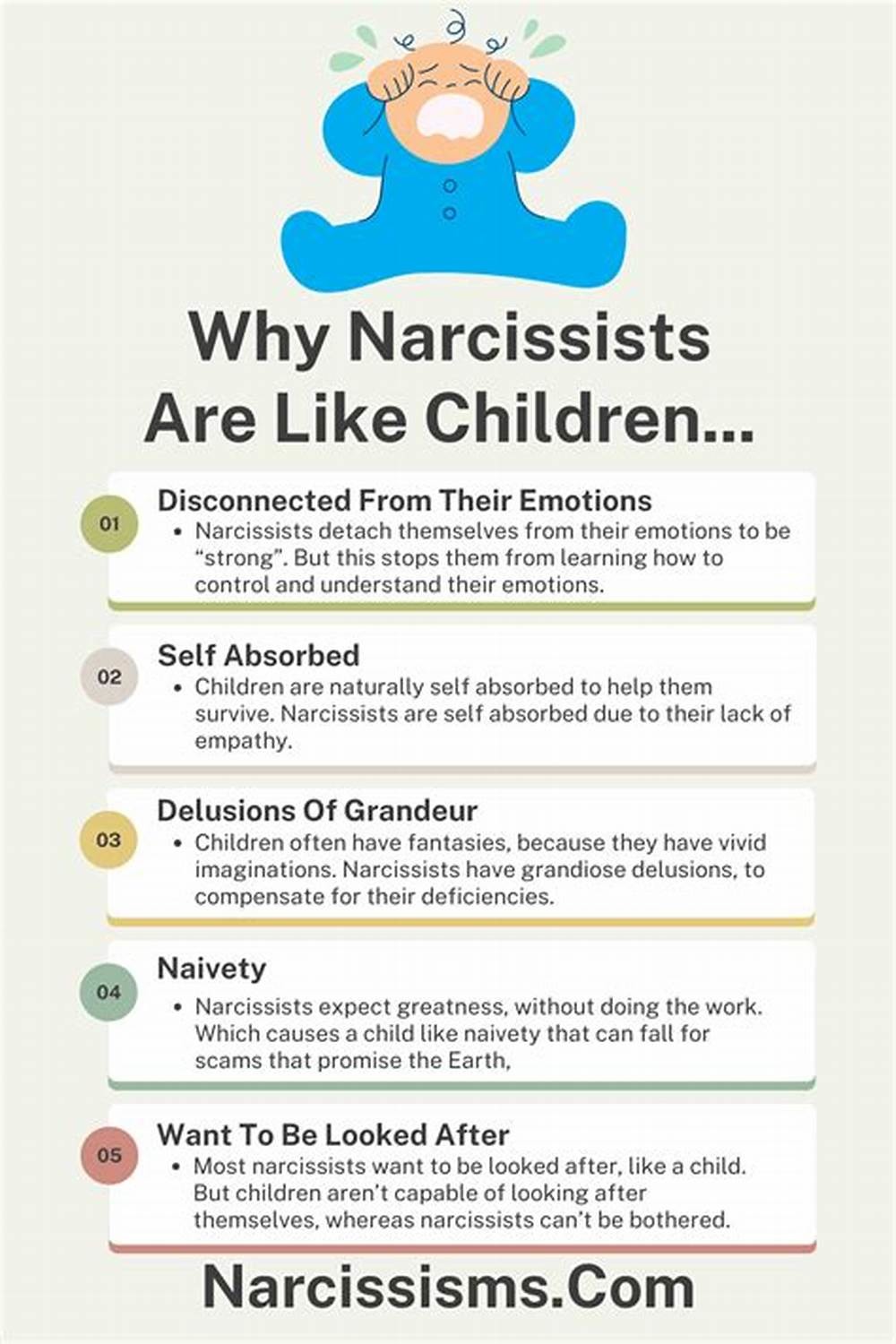 Narcissists are like childreen - meme
