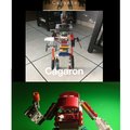 lego meme, moc de robot con colores de iron man
