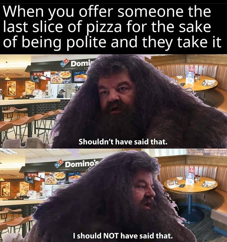 the last slice - meme