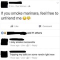 friends don’t let friends smoke marinara