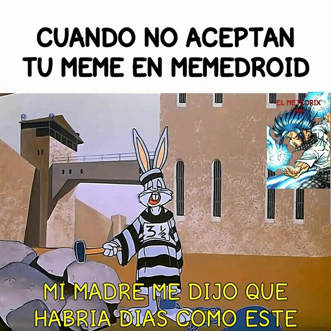 Bugs Bunny en la prision - meme