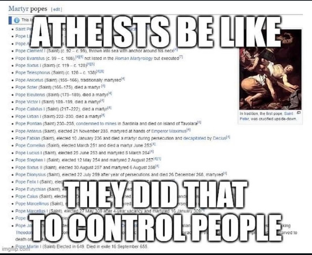Martyrdom before renunciation - meme
