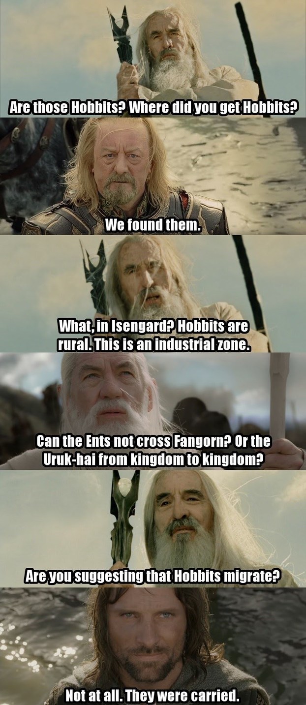 Lotr crossover Monty python #3 - meme