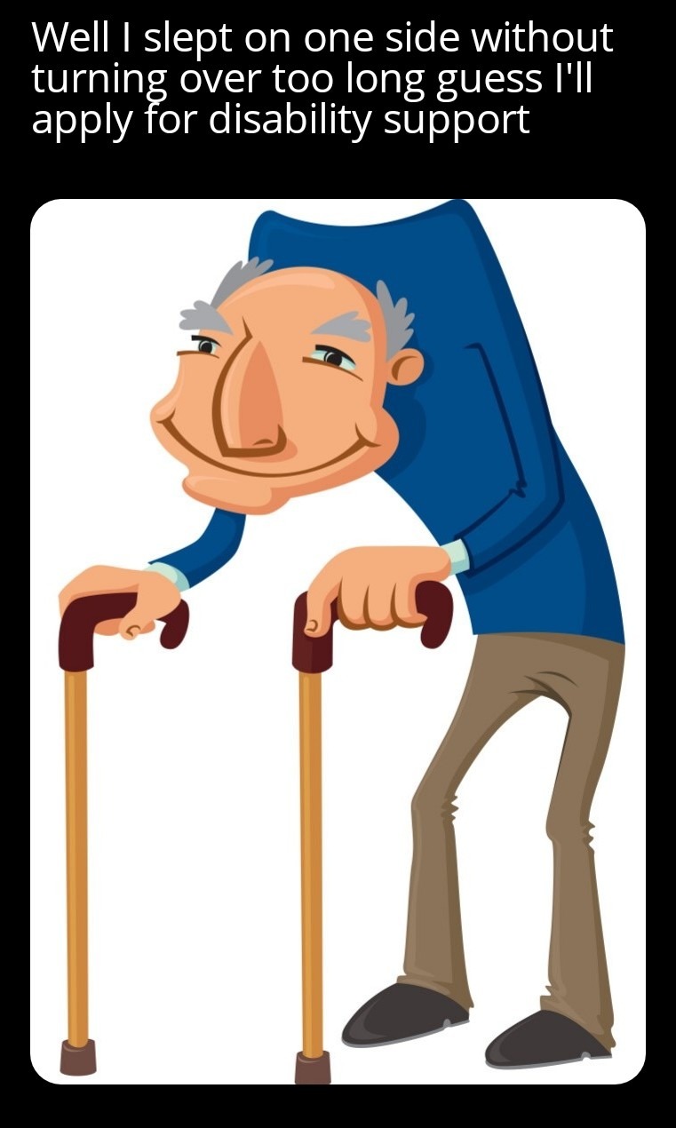 My hip is rekt - meme