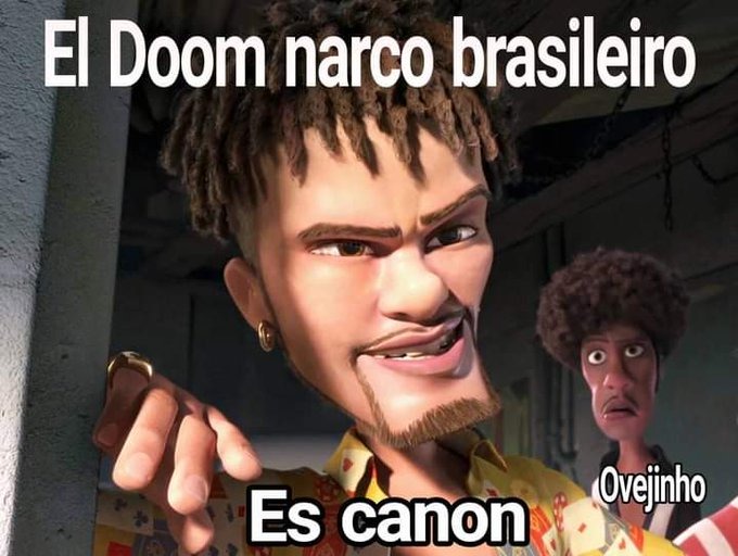 En las noticias peruanas aparecio el Doom como el narco más peligroso de Brazil - meme