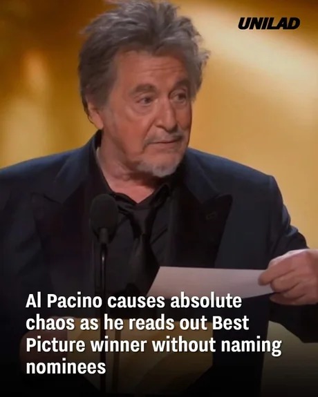 Al Pacino at the Oscars 2024 - meme