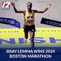 Boston Marathon 2024 winner Sisay Lemma