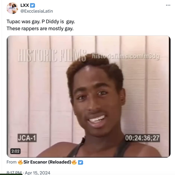 now they are saying Tupac was gay too - meme