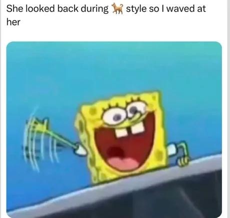 I waved like an NPC - meme