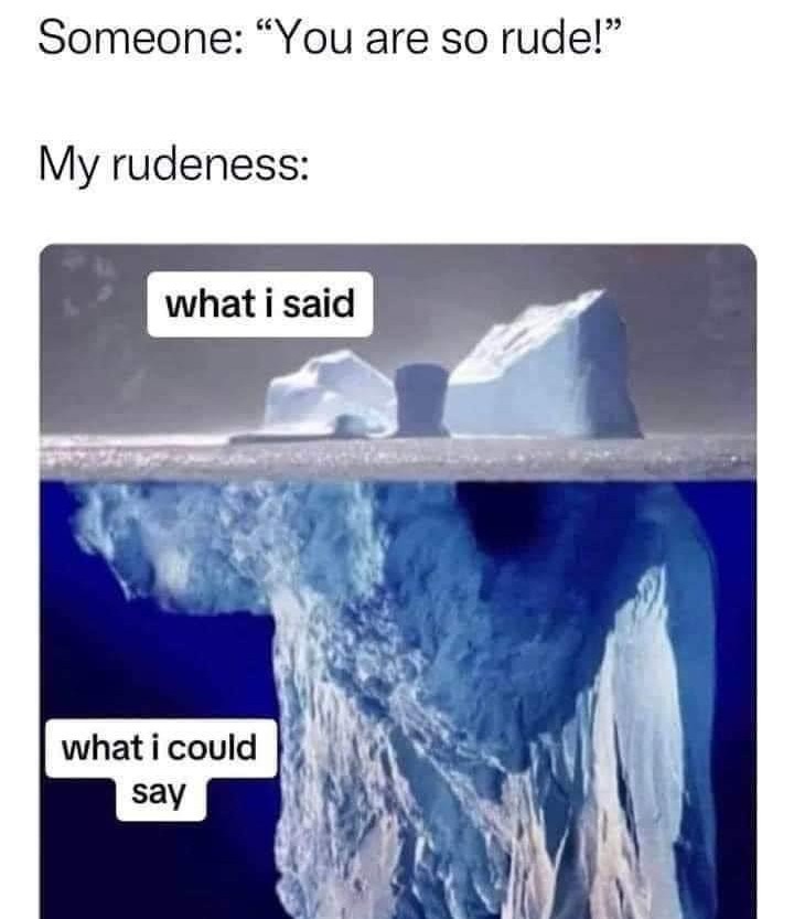 Titanic iceberg - meme