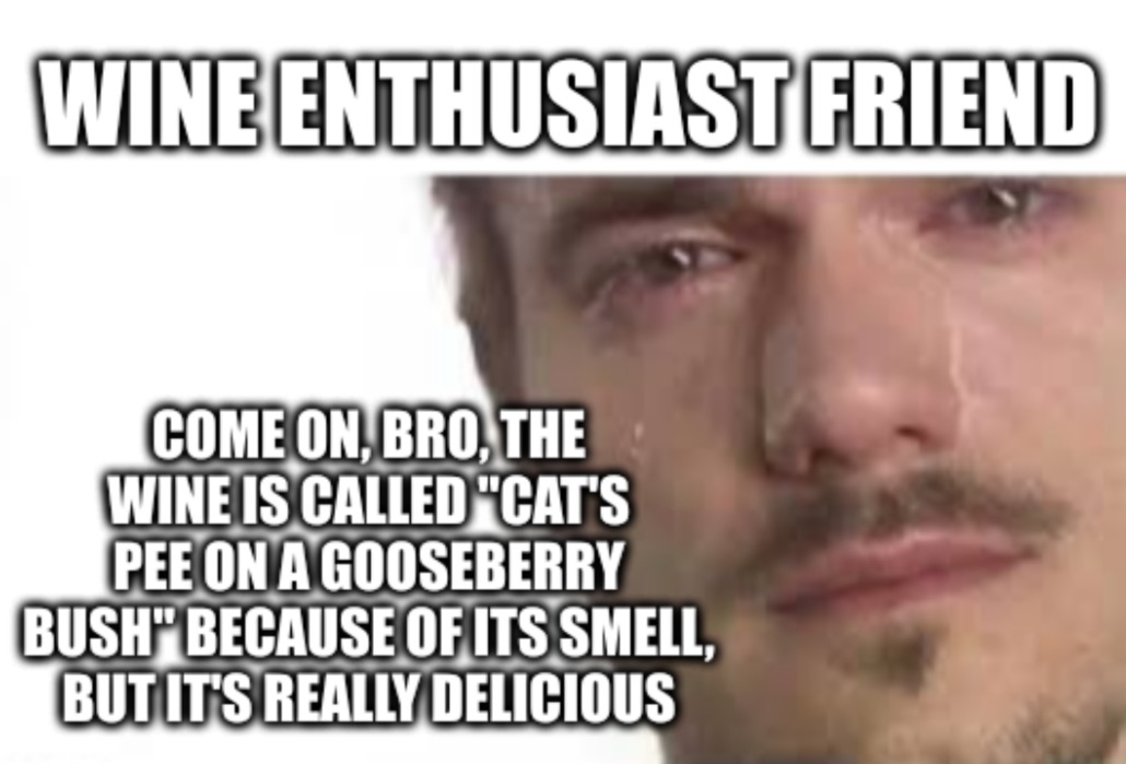 Get your spoiled grape juice away from me - meme