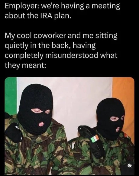 IRA plan - meme