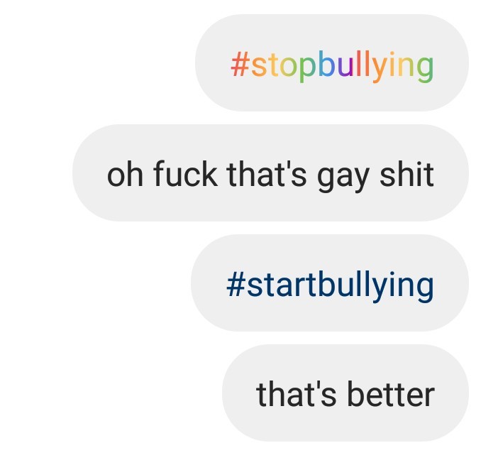 stopping bullying is gay - meme