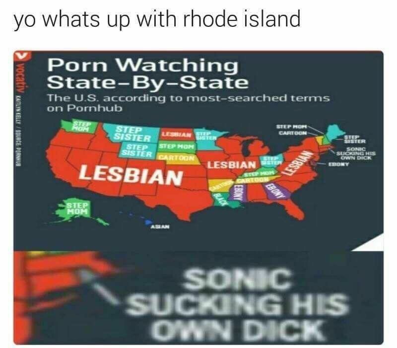Rhode island is gae - meme