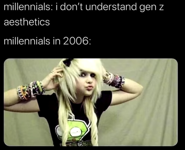 millennials in 2006 - meme