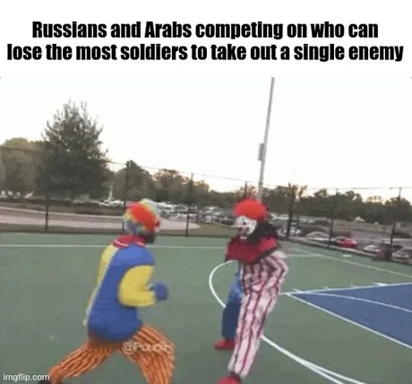 Russians and arabs - meme