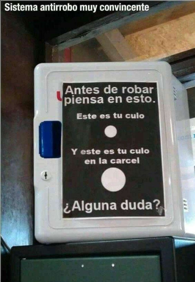 Sistema antirrobo - meme