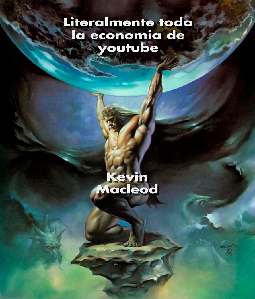 kevin macleod es compositor, y literal todo youtube usa su musica sin copyright - meme