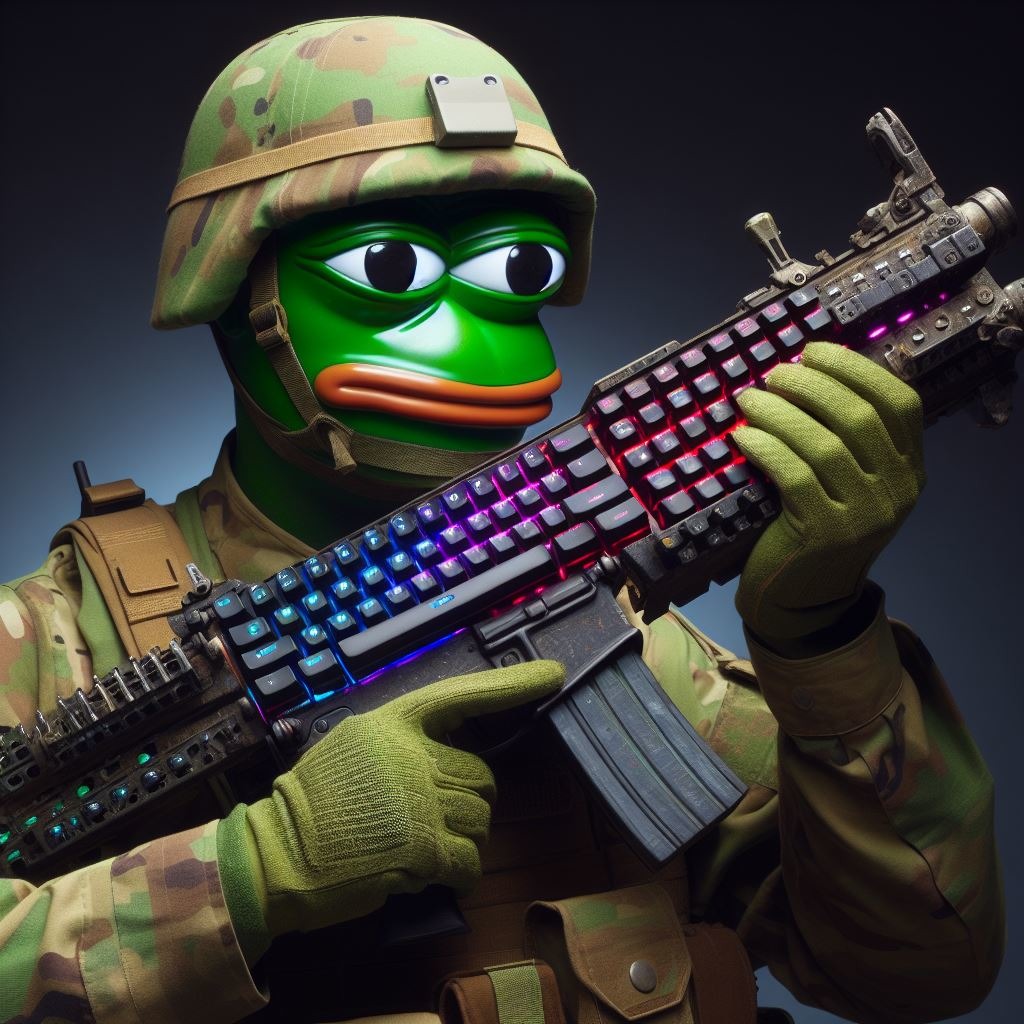 Meme warriors after being conscripted by the army