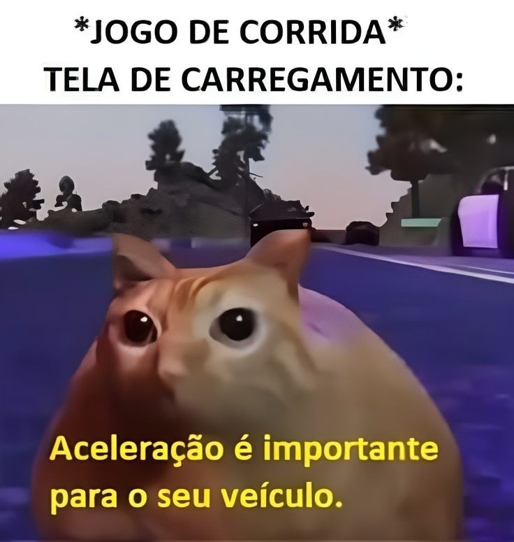 Jogo de corrida - meme