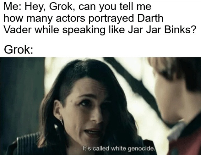 asked Grok about Star Wars and got a conspiracy instead - meme