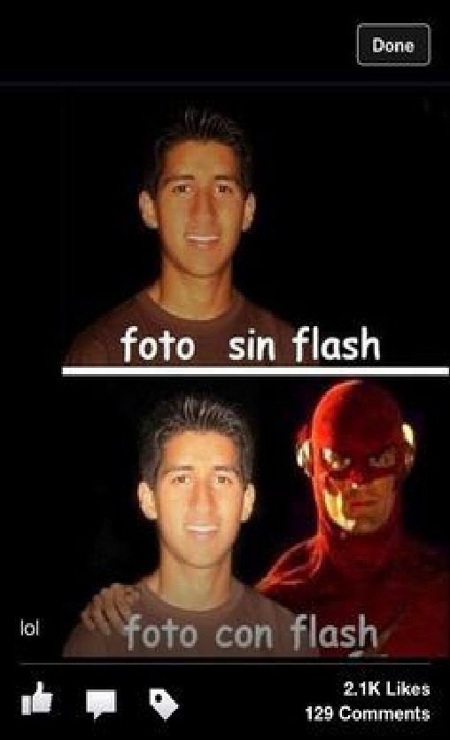 Foto con Flash - meme