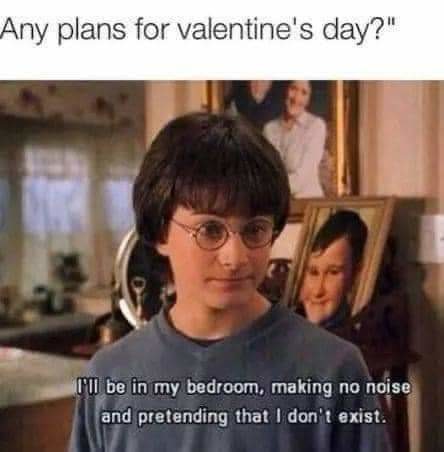 valentine's day plans meme