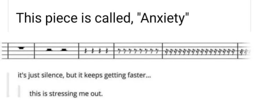 Anxiety faster - meme