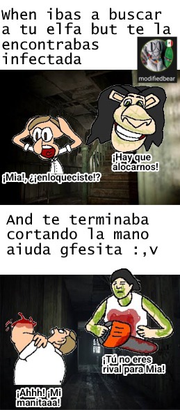 Curimomo del Resident Evil 7 PD: ya sé que está en mala calidad, se veía mejor en el editor de imágenes que uso - meme