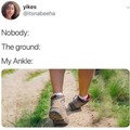 Ankle fails