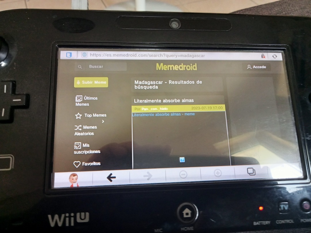 Memedroid U ¿Alguien usa la Wii U en pleno 2023?