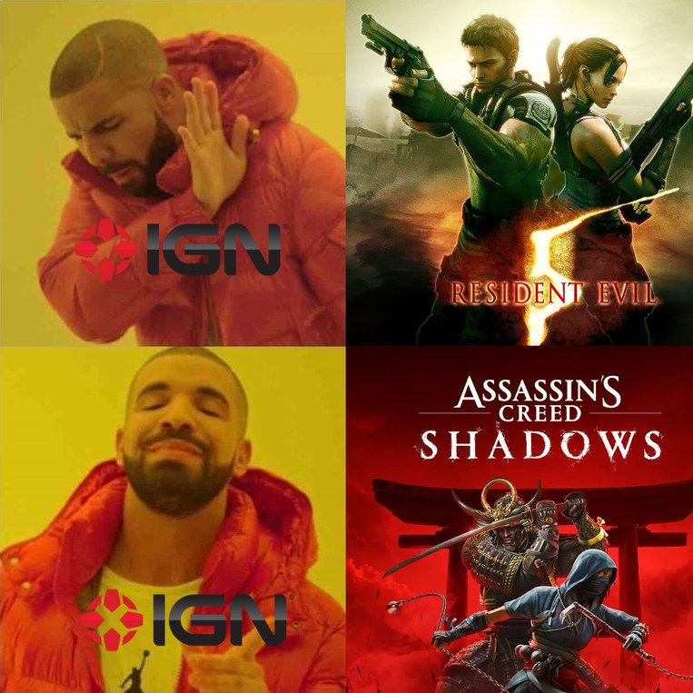 One of them is a decent video game, the other one is pure garbage - meme