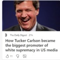 Tucker Carlson and white supremacy